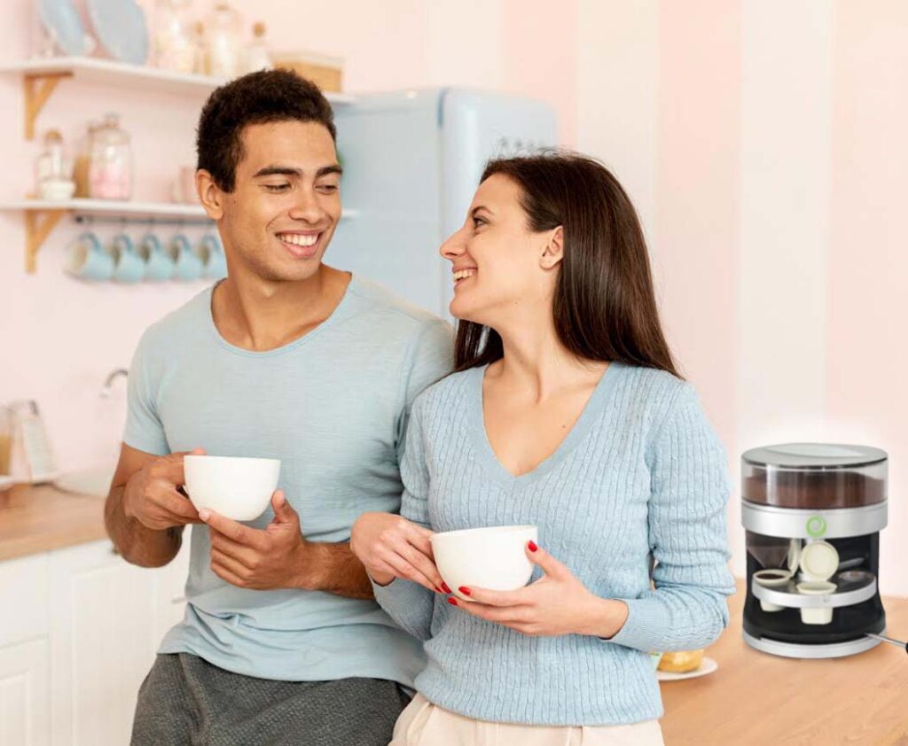 People enjoying their Cupper with plastic-free coffee pods